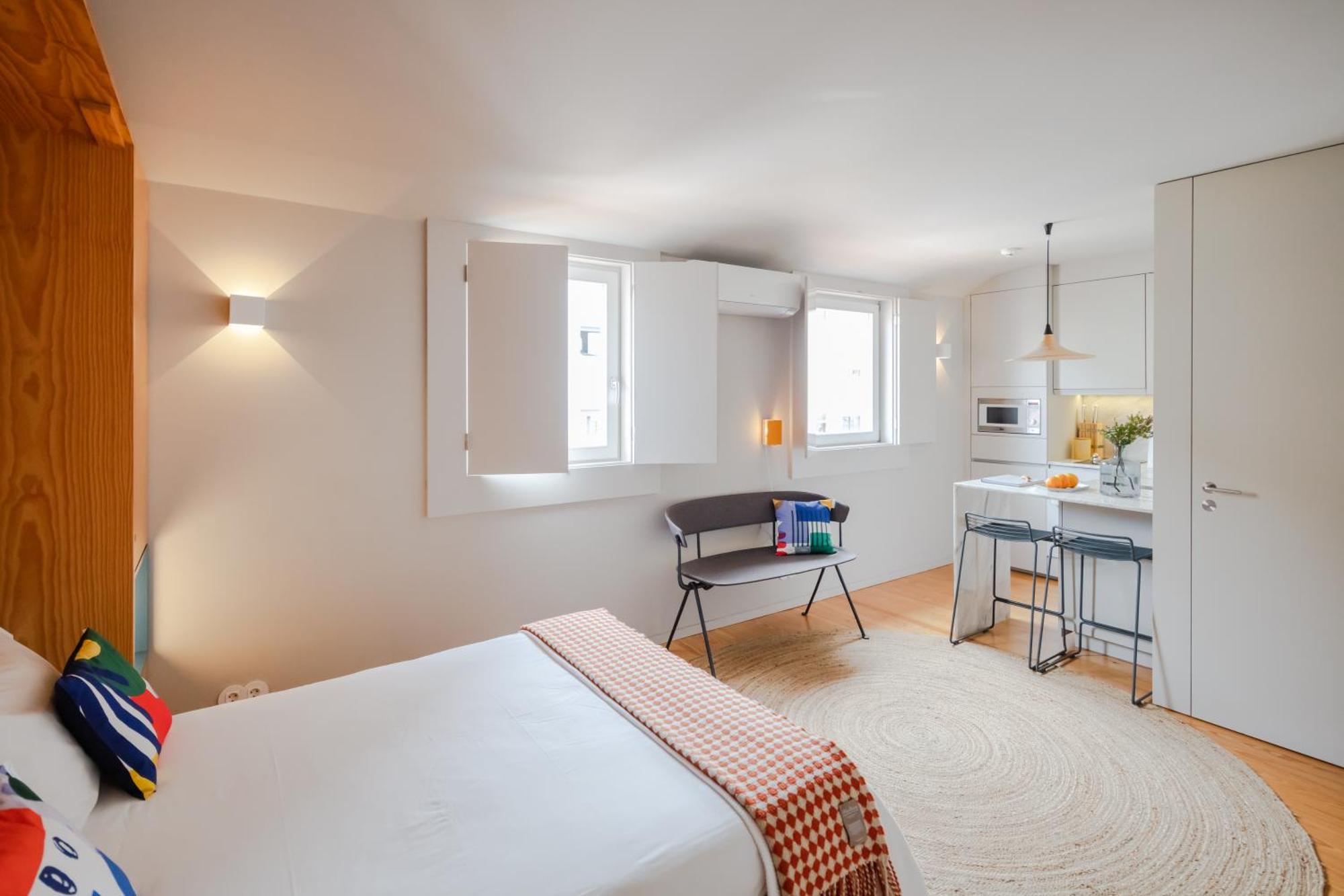 Baumhaus Serviced Living - Art & Design Apartments Porto Pokoj fotografie